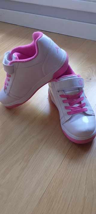 Zapatillas heelys 2 Ruedas Blancas y Rosas