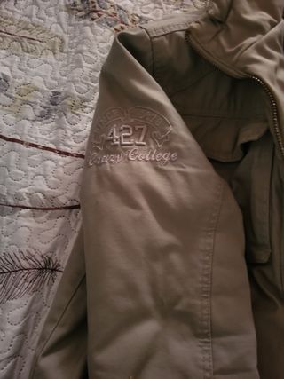 Chaquetón beige hombre