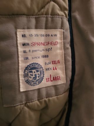 Chaquetón beige hombre