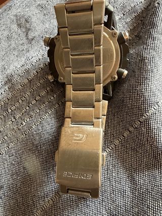 Reloj Casio Edifice Hombre Negro/Plata , con caja 