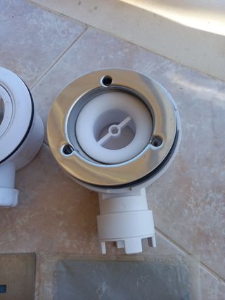 Desagüe plato ducha metal y plástico