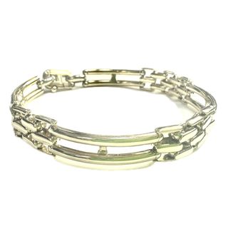 Pulsera eslabones caballero de oro amarillo 18K, L 23cm