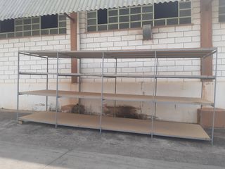 Estantería de hierro/madera 