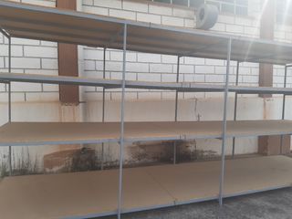 Estantería de hierro/madera 