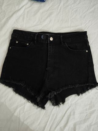Pantalones cortos vaqueros negros