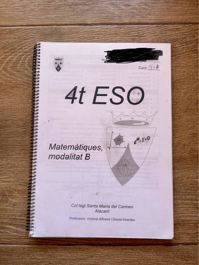 libro matemáticas 4 ESO