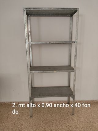 Scaffalatura metallica per magazzino alta 2 m