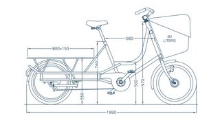 Bicicleta Bicicapace e-Justlong para 2 niños