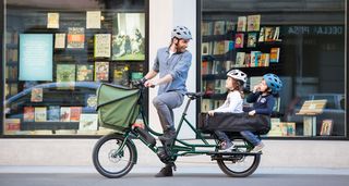 Bicicleta Bicicapace e-Justlong para 2 niños