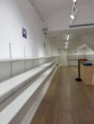 Estanterías melamina blancas para tienda