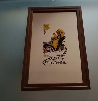 Quadro Manifesto FIAT Vintage