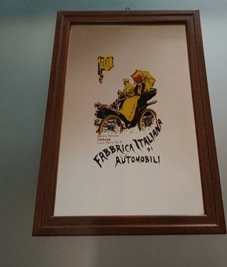 Quadro Manifesto FIAT Vintage