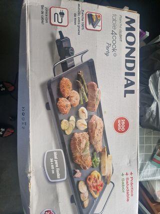Plancha Eléctrica Mondial Table 4 Cook Party