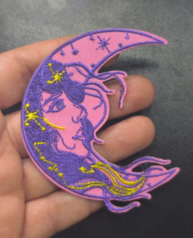Parche Luna Morado y Rosa