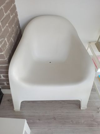 1 Silla butaca terraza Skarpo Ikea blanca
