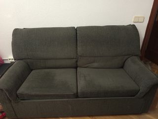 Sofá cama de 2 plazas y puff 