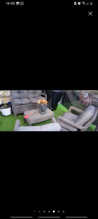 Cojines de terraza grises