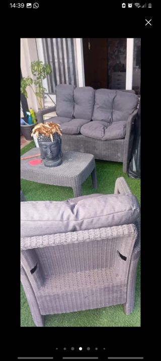 Cojines de terraza grises