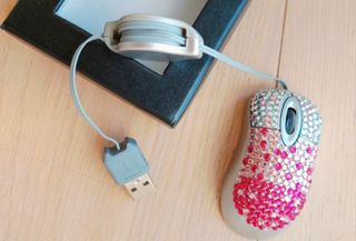 Mouse PC Brillante Rosa