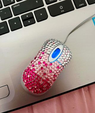 Mouse PC Brillante Rosa
