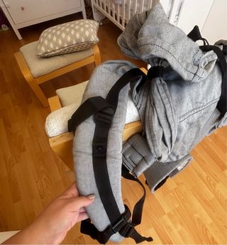 Mochila Portabebés Emeibaby Gris