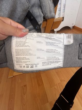 Mochila Portabebés Emeibaby Gris