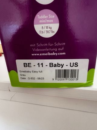 Mochila Portabebés Emeibaby Gris