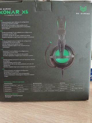 Auriculares BG Gaming XONAR X6 PS4