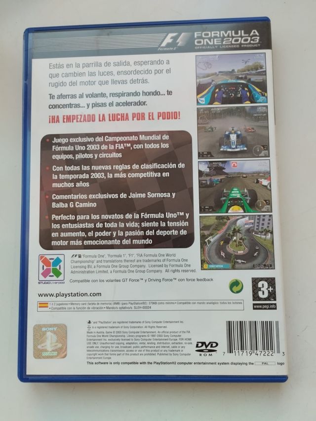 F1 Formula One 2003 PS2 Fernando Alonso .