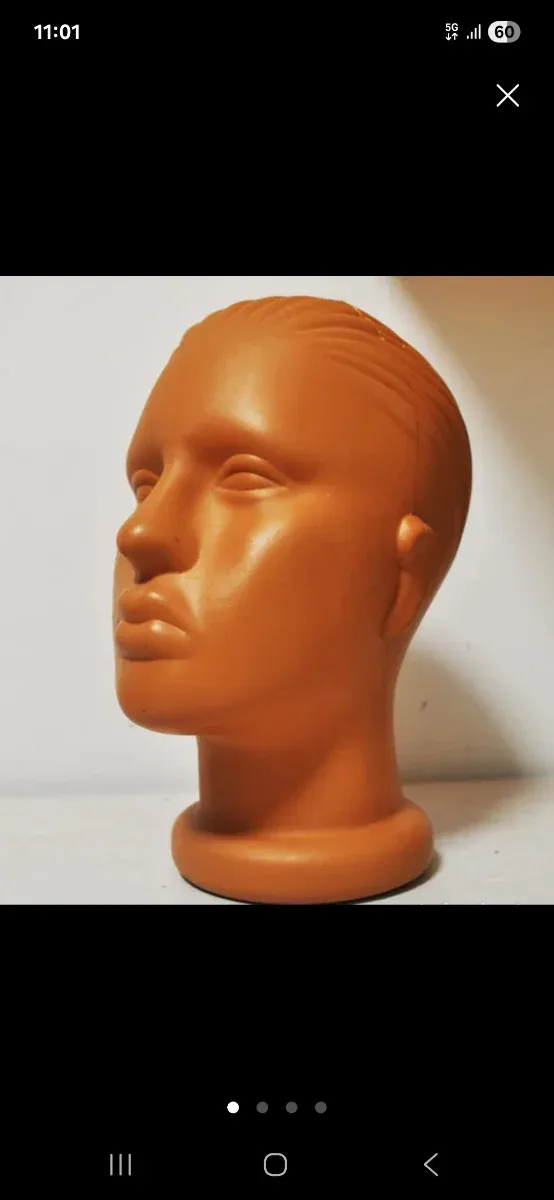 Lote 5 cabezas maniquí hombre,mujer i niña