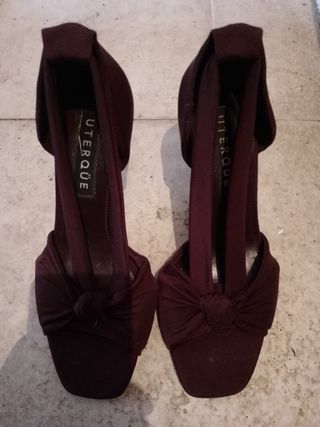 Zapatos Uterque Morados Talla 40