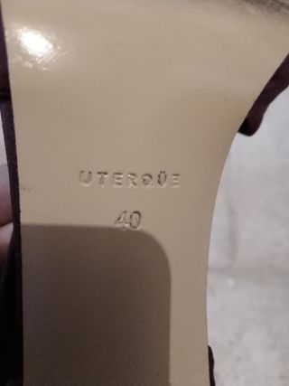 Zapatos Uterque Morados Talla 40
