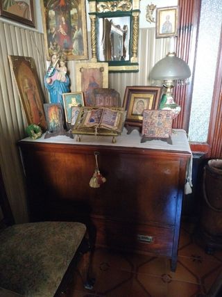 Cómoda Baúl Antigua Madera