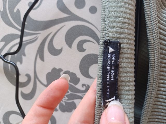 Maglia maniche 3/4 color salvia