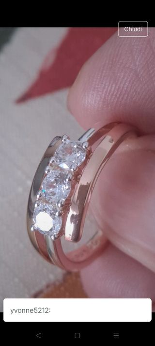 Anello Trilogy Oro e Argento