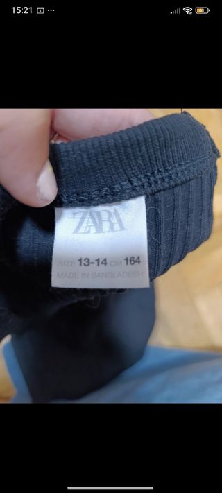 Top para niña negro
