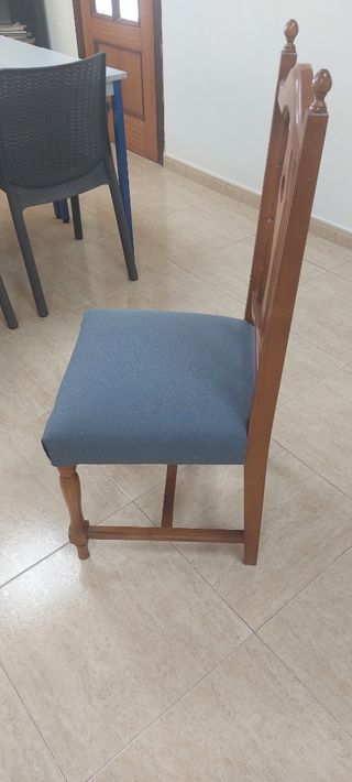 6 Sillas de Comedor de Madera