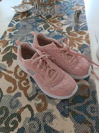 Zapatillas Skechers Azul y Rosa