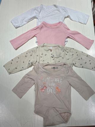 Lote 4 bodys Pepco Talla 68 (3-6 meses)