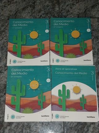 4 libros de conocimiento del medio