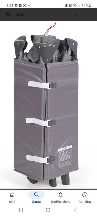 Cuna de viaje plegable con colchón