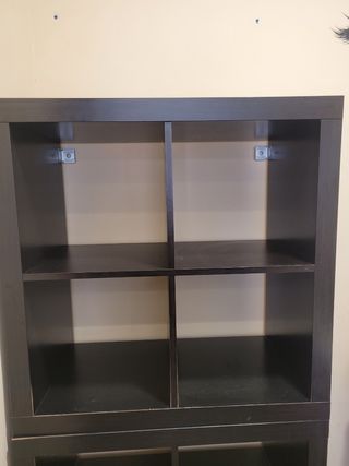 Estantería Ikea Negra con 2 Puertas