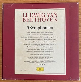 Beethoven 9 Sinfonías 8 LP Deutsche Grammophon