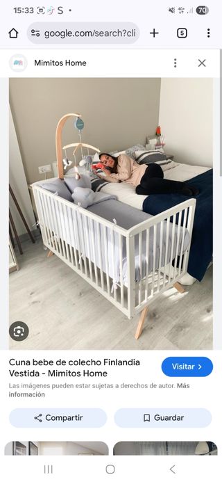 Cuna de colecho Finlandia Vestida