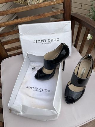 Zapatos charol negros Jimmy Choo Talla 36 RÉPLICA 