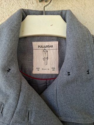 Abrigo de paño gris