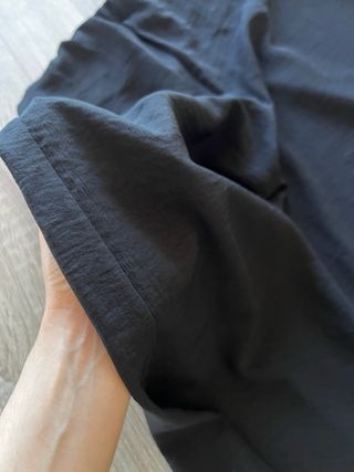 Pantalón fluido Zara pinzas negro XS
