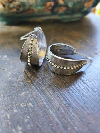 Pendientes Shein plateados