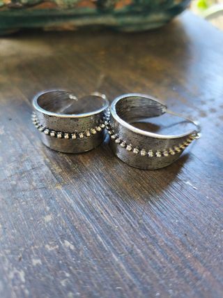 Pendientes Shein plateados