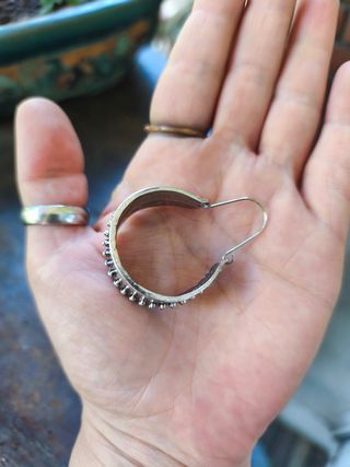 Pendientes Shein plateados